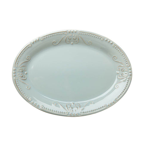 Isabella Small Oval Platter Ice Blue