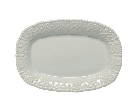 Historia Small Oval Platter Barely Blue