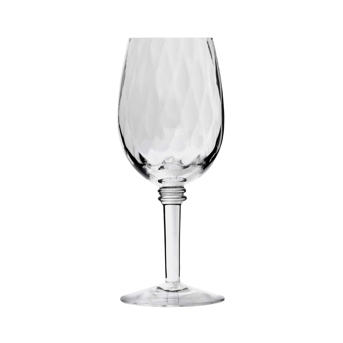 Abigails 726021 Frosted Wine Glass, Set of 4, White