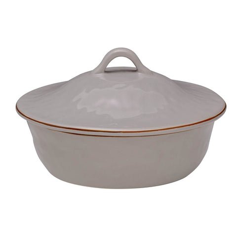 Cantaria Round Covered Casserole Greige
