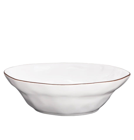 Cantaria Small Serving Bowl White