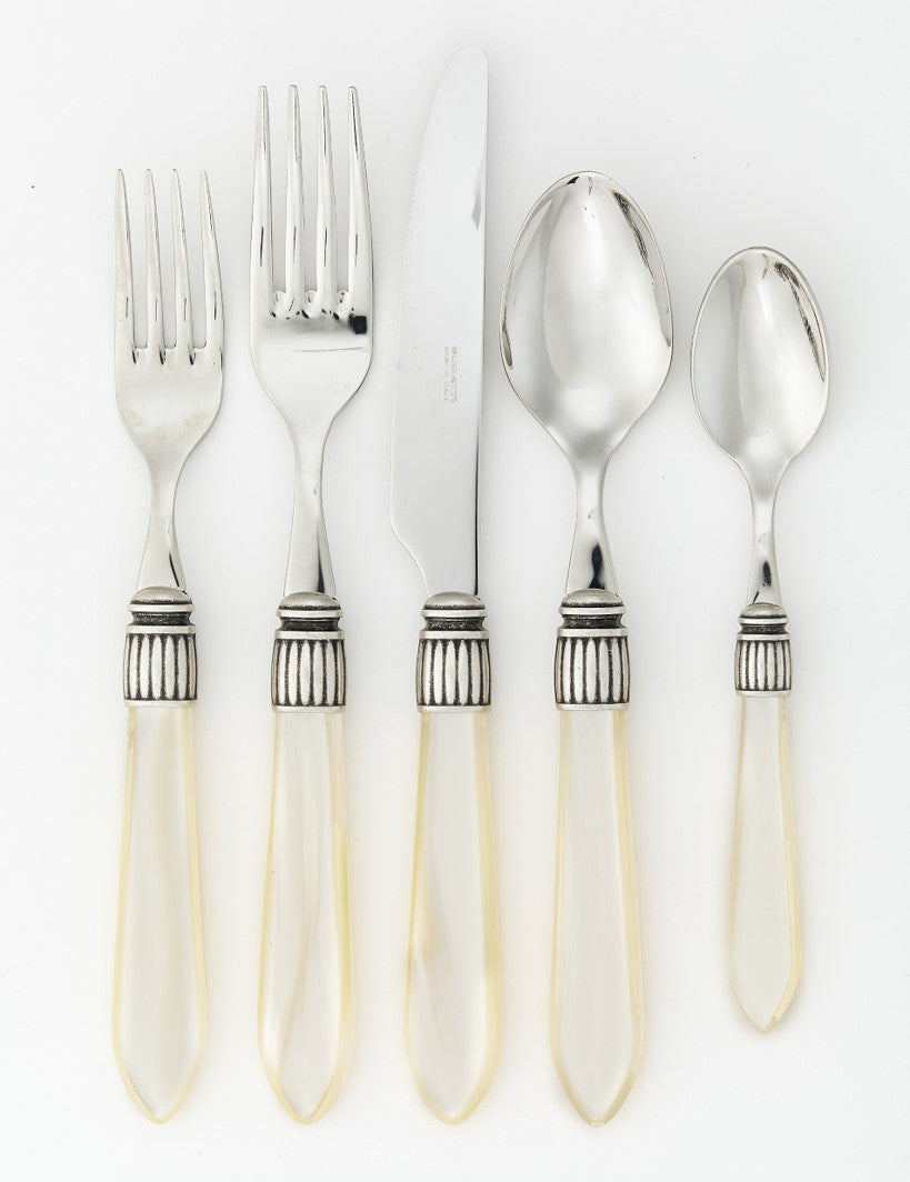 Copper Handle 5-Piece Place Setting Flatware Set