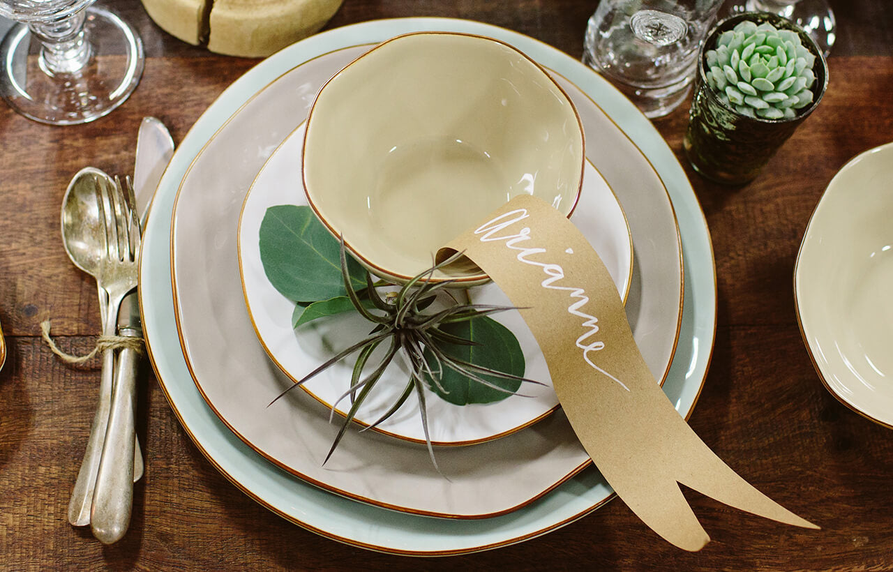 Modern Matte Black Flatware for Weddings & Events - GREYSTONE TABLE