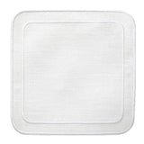 Linho Simple Square Coaster White / White - Boxed Set of 6