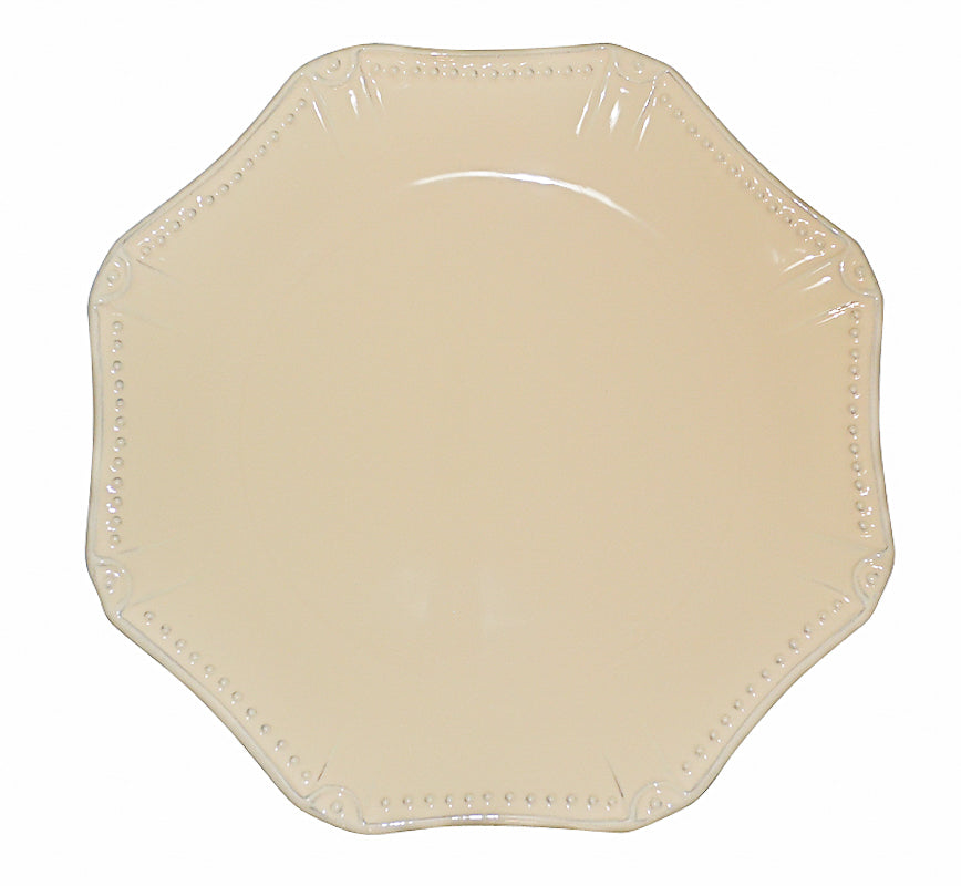 Isabella Octagonal Dinner Yellow Creme