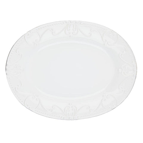 Isabella Oval Platter Pure White