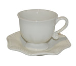 Isabella Cup & Saucer Ivory