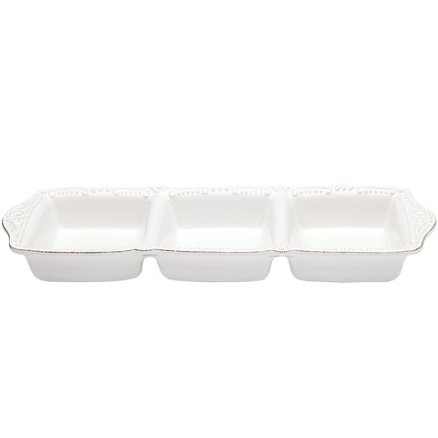 Isabella 3 Part Divided Tray Pure White