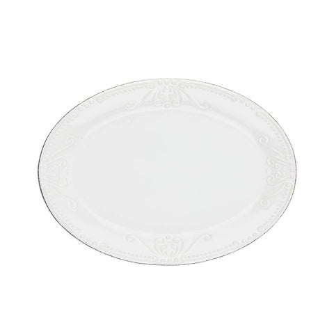 Isabella Small Oval Platter Pure White