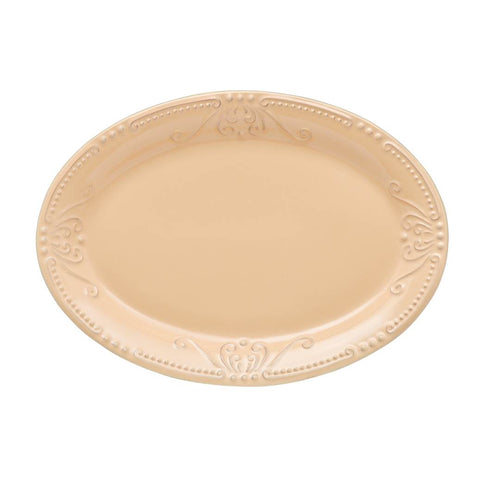 Isabella Small Oval Platter Yellow Creme