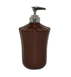 Royale Bath Soap/Lotion Dispenser with Metal Pump Chocolate
