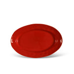 Cantaria Small Oval Platter Poppy Red