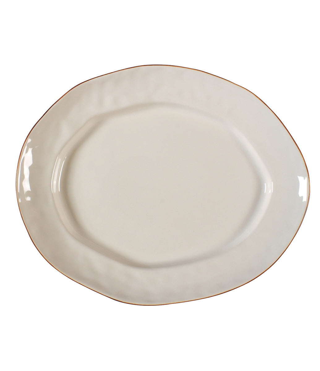 Cantaria Large Oval Platter Ivory