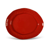 Cantaria Large Oval Platter Poppy Red