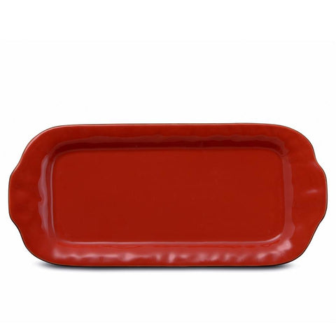 Cantaria Large Rectangular Tray Poppy Red
