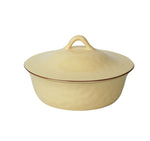 Cantaria Round Covered Casserole Almost Yellow