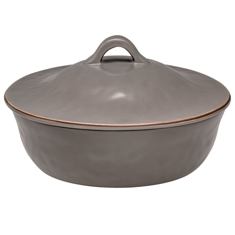 Cantaria Round Covered Casserole Charcoal