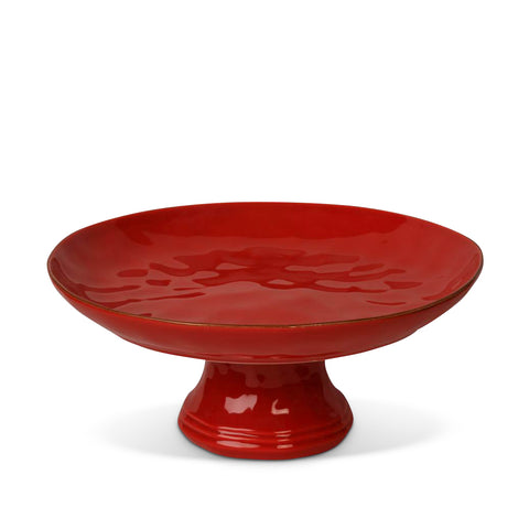 Cantaria Large Cake / Fruit Stand Poppy Red