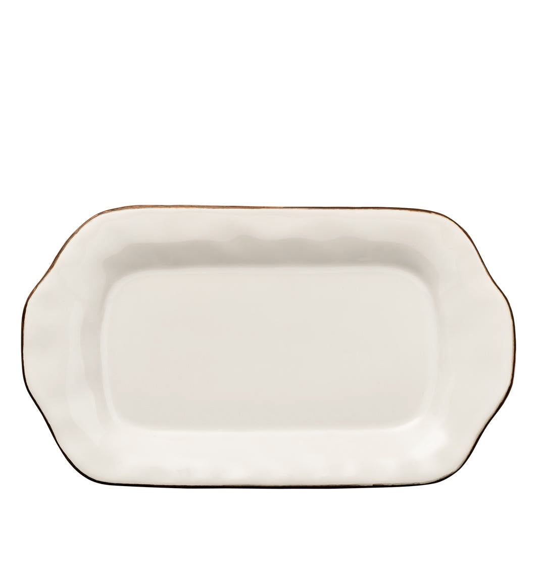 Cantaria Butter/Sauce Server Tray Ivory