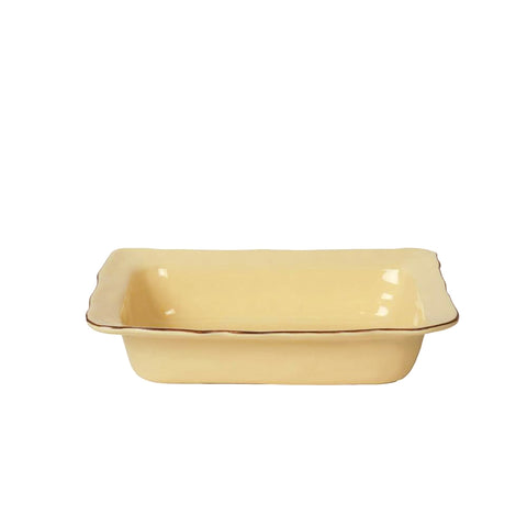 Cantaria Small Rectangular Baker Almost Yellow