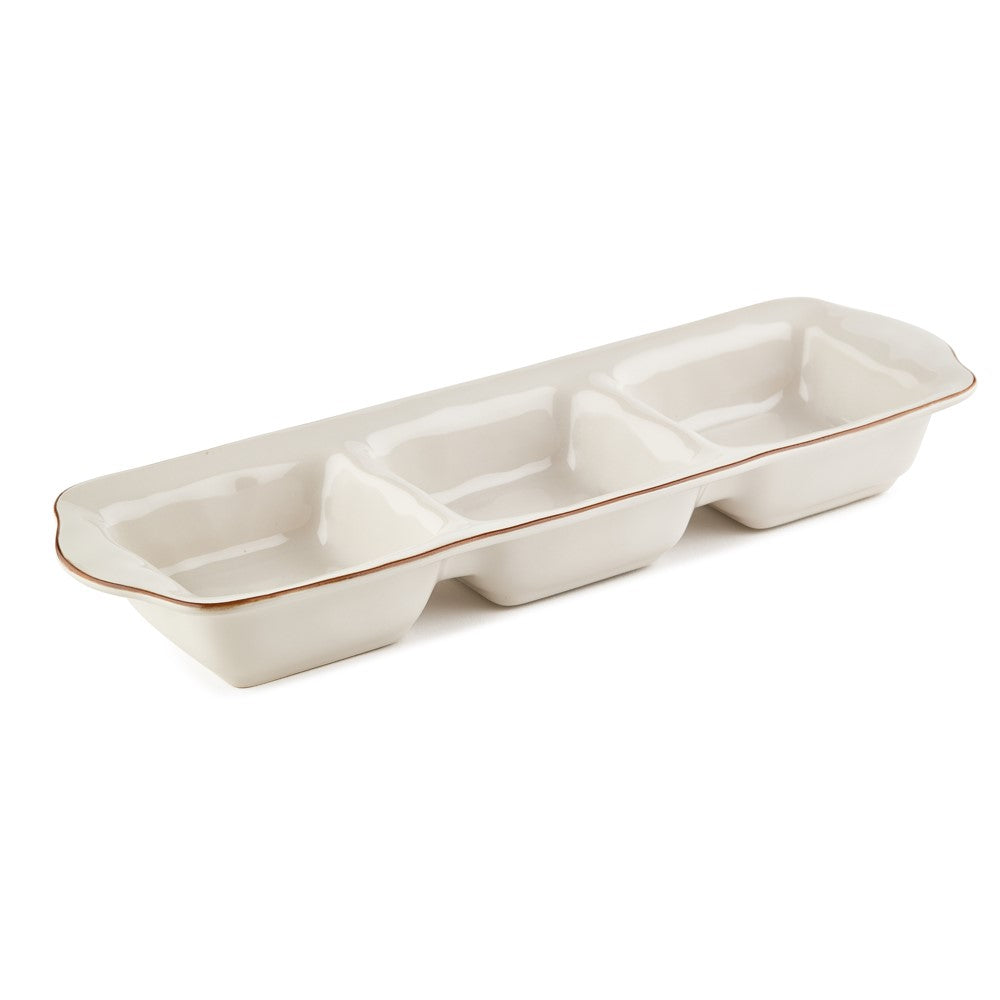 Cantaria Three Part Tray Ivory