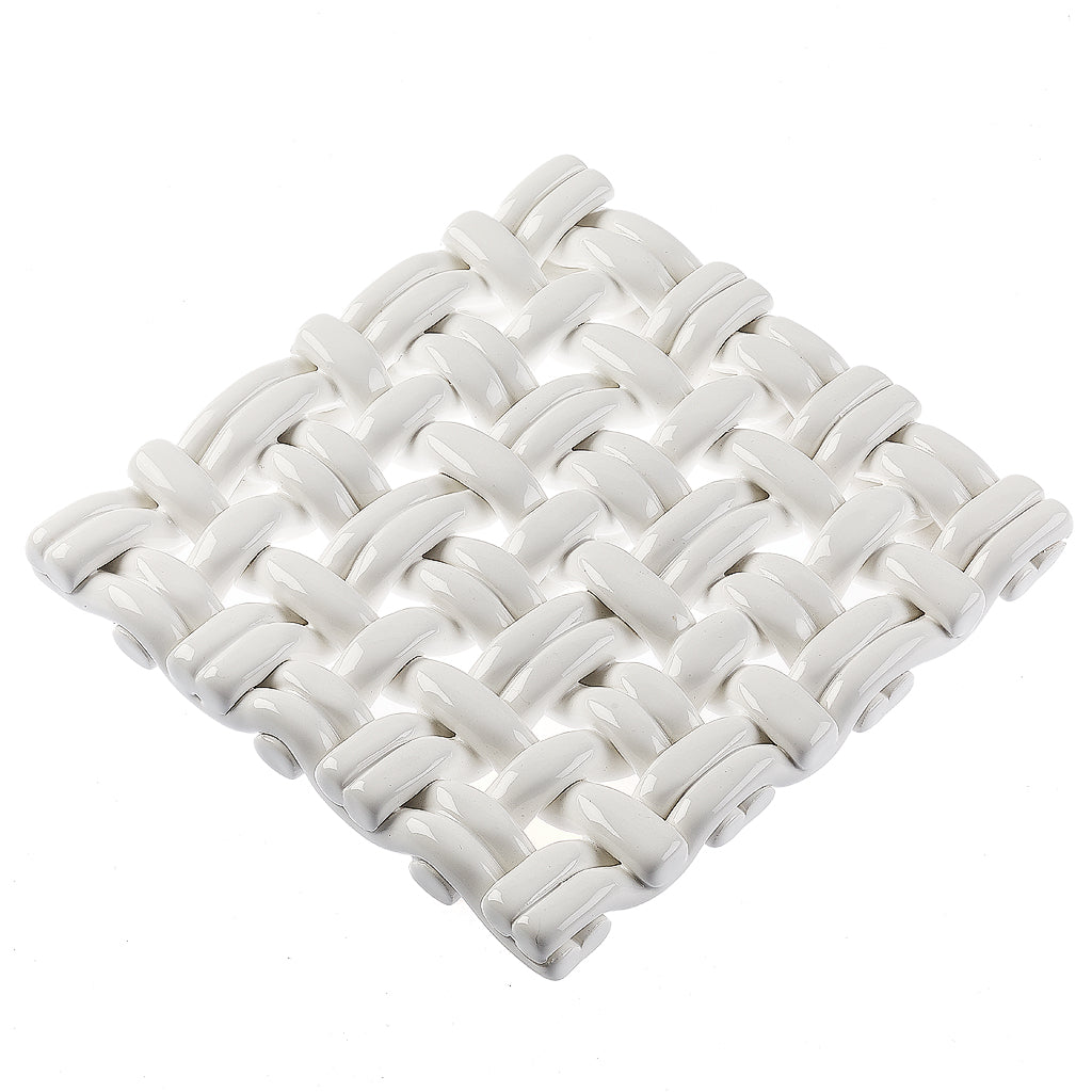 White 8 Square Trivet w/Gift Box