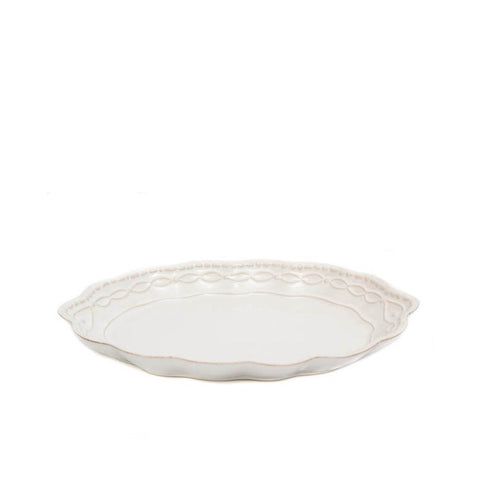 Legado Small Oval Platter - White