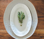 Cantaria Small Oval Platter Matte White
