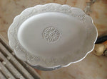 Villa Beleza Oval Platter Vintage White